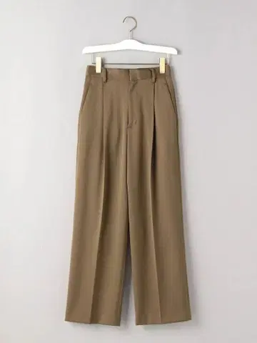 미사용 새상품 유나이티드 애로우즈 B&Y 새틴 턱 와이드 팬츠