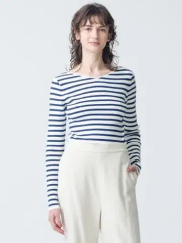 론 헤르만 V넥 리브 니트 풀오버