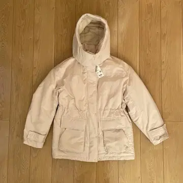 유니클로 하이브리드 다운 코트 내추럴 L