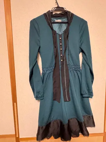 axes femme 다크 그린 원피스