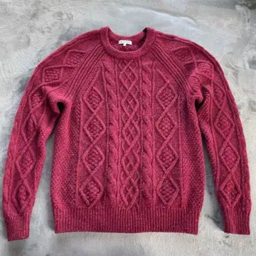 빨간색 니트 GROBAL WORK