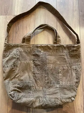 dosa 브라운 패치워크 토트백