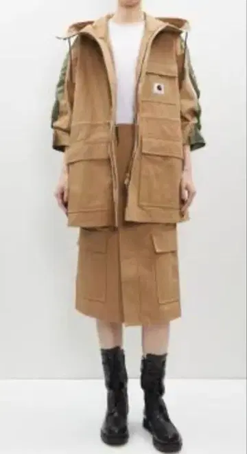 새상품급 2024 sacai x Carhartt 코트 사이즈 2