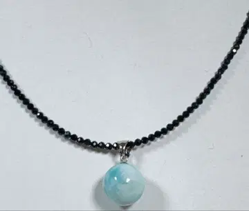 라리마 펜던트 블랙 스피넬 목걸이 NO25-2394