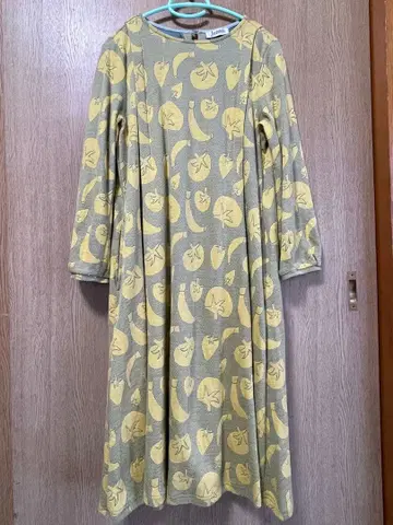 컨디션 최상 호코모모라 과일 패턴 원피스