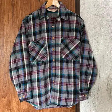 90s BIG MAC 헤비 플란넬 셔츠 M 빅맥 빈티지 긴팔