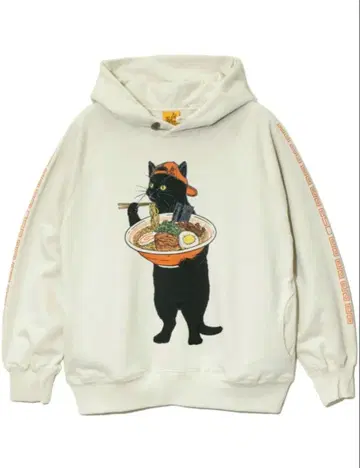 새상품 go slow caravan 고슬로우캐러밴 라멘 고양이 후드티