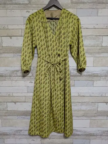 [ROPE] 모노그램 트윌 카슈쿨풍 원피스 M