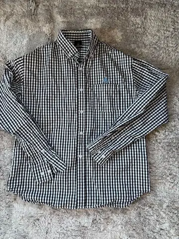 가와사키 프론탈레 깅엄 체크 긴팔 셔츠 M