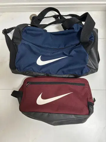 Nike 네이비 보스턴 백 레드 신발 가방