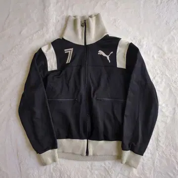 PUMA 푸마 트랙 자켓 저지 히트 유니온 하이넥 블랙