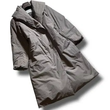 iCB 24AW ADS 다운 숄카라 코트 도브 그레이