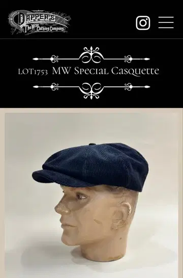 Dapper's Casquette 블랙 다퍼즈