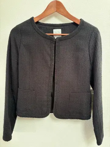 노카라 자켓 블랙