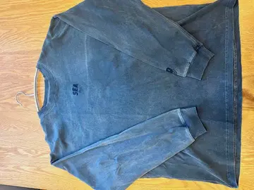 WIND AND SEA 롱티 다크 블루 L