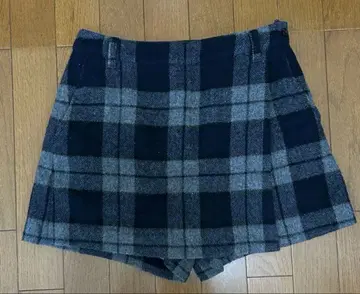 빔즈 골프 안감 포함 울 혼방 큐롯 스커트 체크 무늬 S