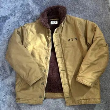 U.S.N. 밀리터리 자켓 사이즈 44 베이지