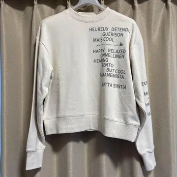 nop de nod 로고 문자 프린트 트레이닝복