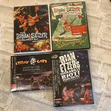 브라이언 세처 라이브 DVD & CD 세트 (4점)