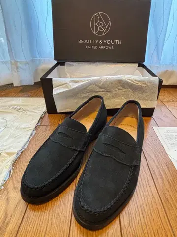 BEAUTY&YOUTH 블랙에 가까운 네이비 로퍼