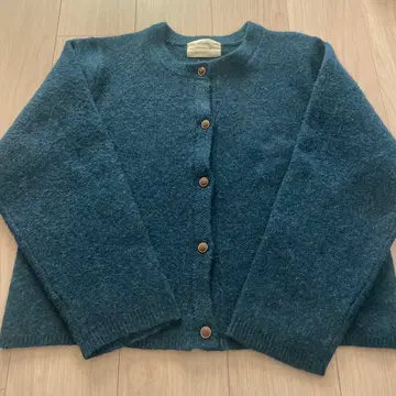 셀프 서비스 린넬 유베시상 콜라보 니트 자켓 아오