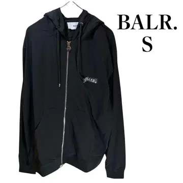 새상품 BALR. 블랙 후드티 S 일본 한정판 / JP Q-SERIES