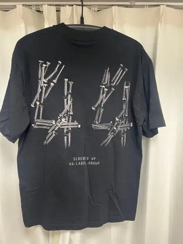 44 LABEL GROUP 블랙 T셔츠 S 사이즈