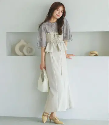 mysty woman*레이스업 코르셋 set 스커트