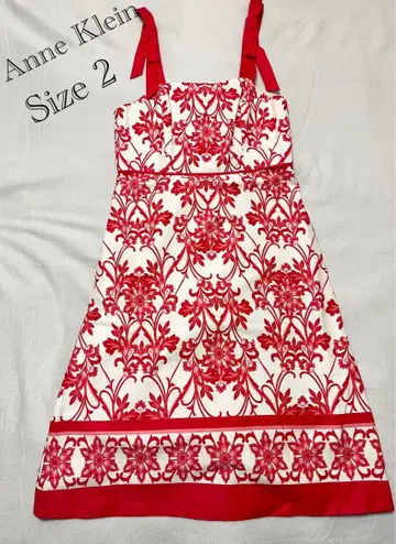 앤 클라인 꽃무늬 원피스 Size 2