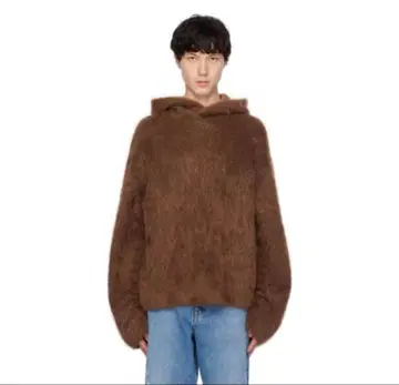Sefr 모헤어 니트 브라운 후디 미사용 새상품