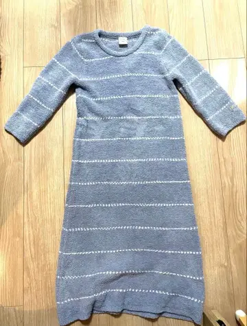 gelato pique 그레이 스트라이프 긴팔 원피스