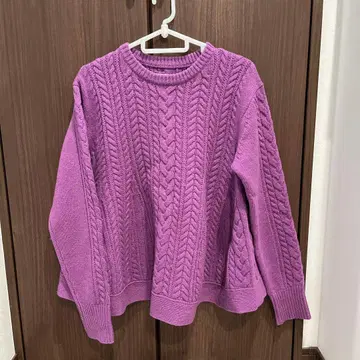 페플럼 퍼플 니트 M