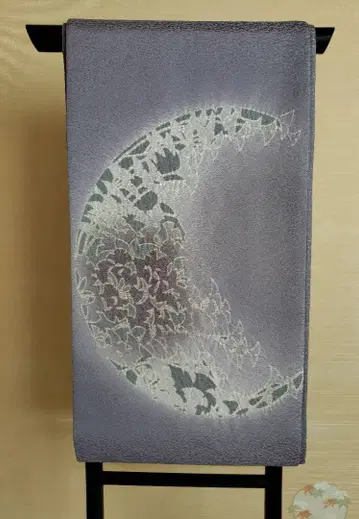 연보라색 염색 후쿠로 오비