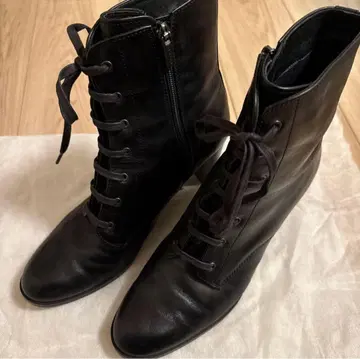 REGAL 일본제 레이스업 부츠 리갈 사이드 지퍼 블랙