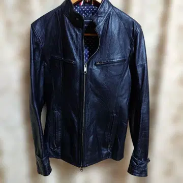 RATTLE TRAP 블랙 가죽 라이더 자켓 03