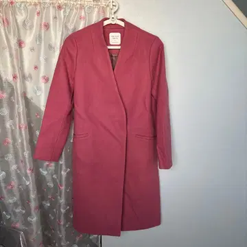 UNITED TOKYO 핑크 롱 코트 사이즈 2