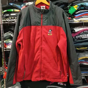 USA 구제 의류 미키마우스 자수 플리스 자켓