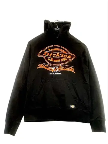 디키즈 풀오버 후드티 블랙 자수