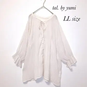 시마무라 타루바이유미 긴팔 셔츠 쉬폰 블라우스 캔디 슬리브