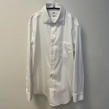 유니클로 슈퍼 논아이론 슬림 셔츠 와이드 칼라 화이트 2