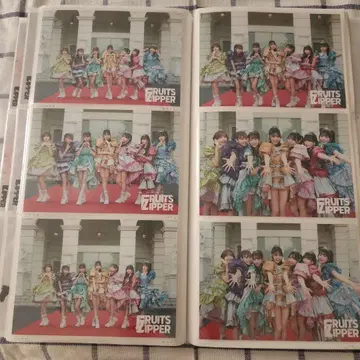 FRUITS ZIPPER NEW KAWAII MV 의상 집합 브로마이드