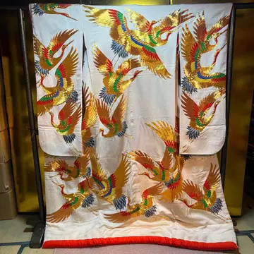 우치카케 이로 우치카케 순수 실크 총수제 자수