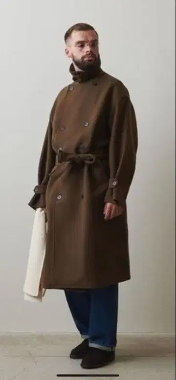 스티븐 앨런 DBL/MLTN 트렌치 코트 브라운