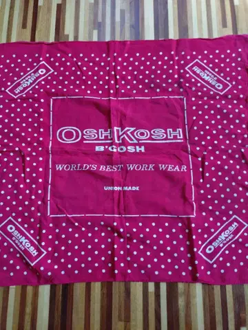 빈티지 OshKosh B'gosh 도트 무늬 반다나 100% 코튼