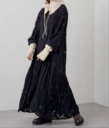 kastane 시어 자카드 레이스 원피스 결혼식 경사