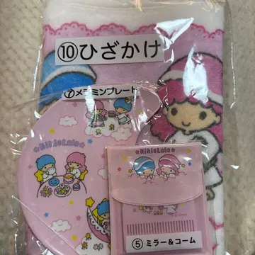 키키라라 뽑기 세트 무릎담요 멜라닌 플레이트 거울 & 빗