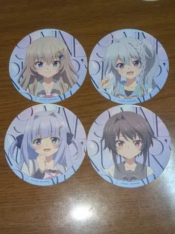 9-nine- 콜라보 카페 특전 코스터 4장 세트