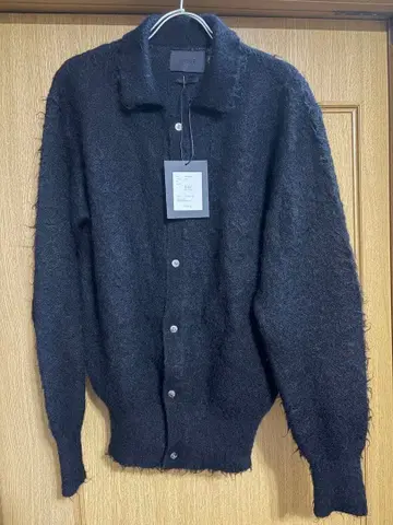YOKE BRUSHED MOHAIR KNIT SHIRT 사이즈 3