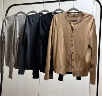 유니클로 니트 가디건 묶음 판매 M 5점