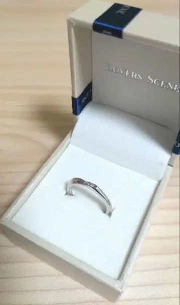 새상품급 Lovers Scene 실버 반지 다이아몬드 포함